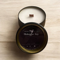 Midnight Joy Luxury Tin 7oz Candle - THE ROMANTIC COLLECTION