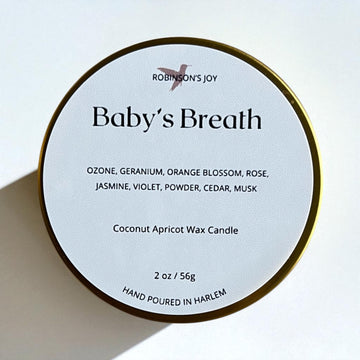 Baby's Breath 2oz Candle- Signature Collection