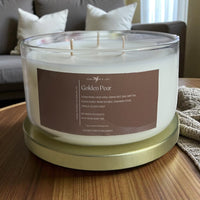 Golden Pear 8.5 OZ Glass Candle- Fall Collection 2025