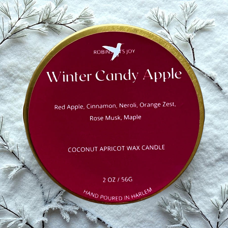 Winter Candy Apple 2 oz Candle- Winter Collection