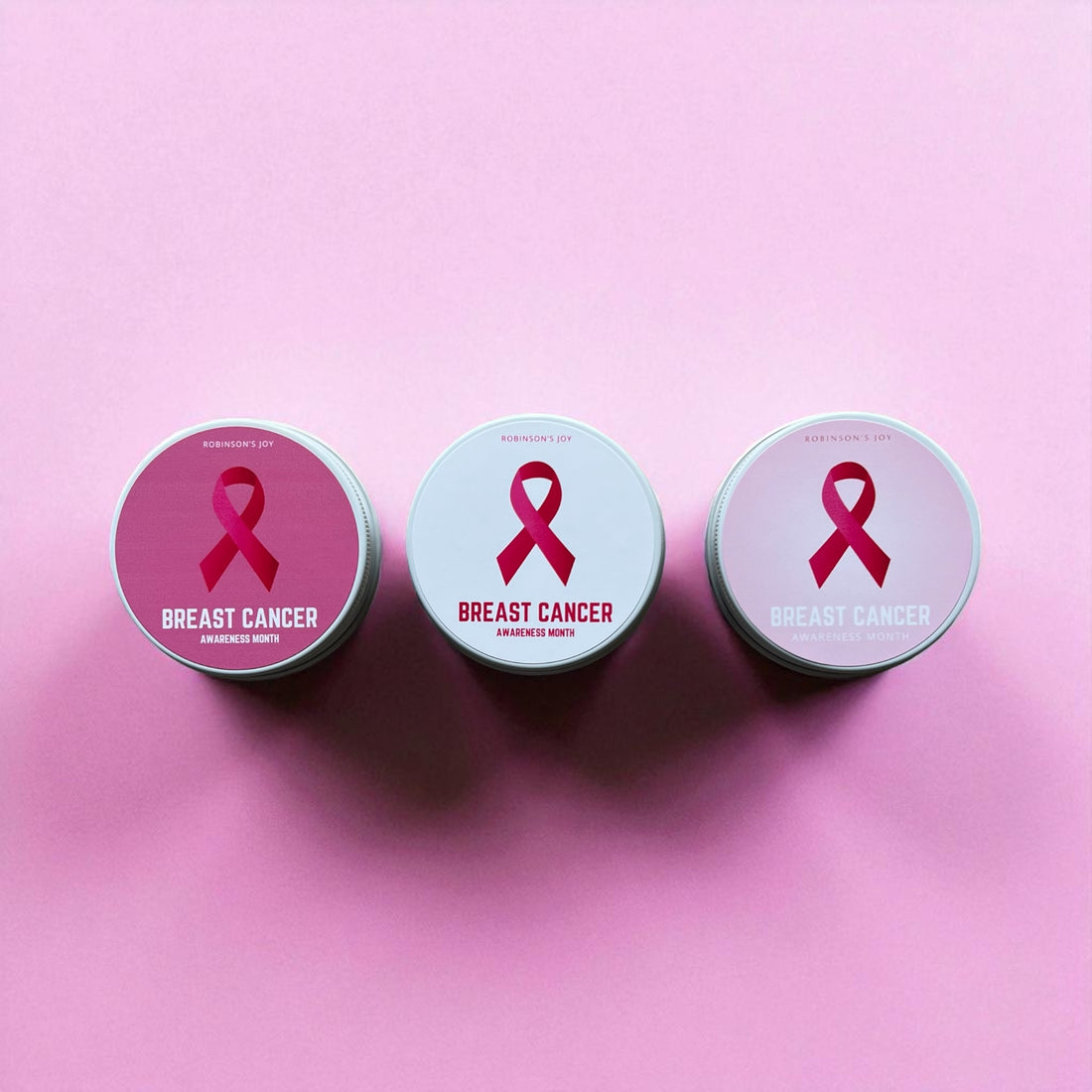 Breast Cancer Awareness Candle Set