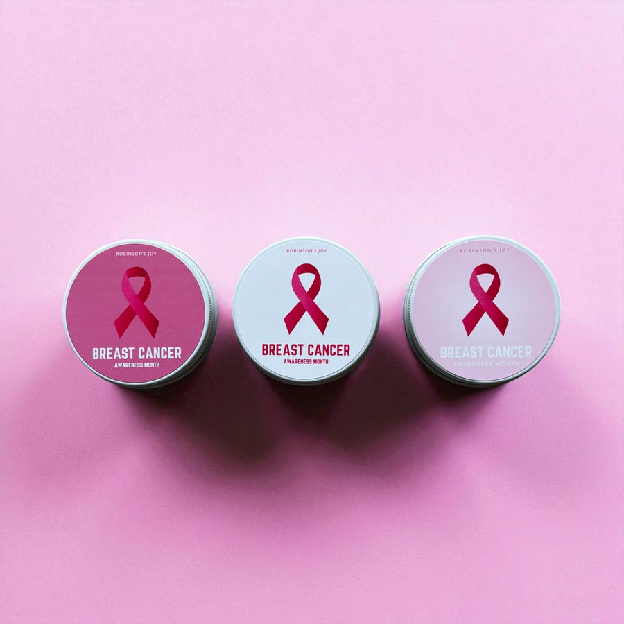 Breast Cancer Awareness Candle Set