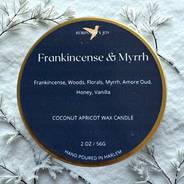 Frankincense & Myrrh 2 oz Candle- Winter Collection