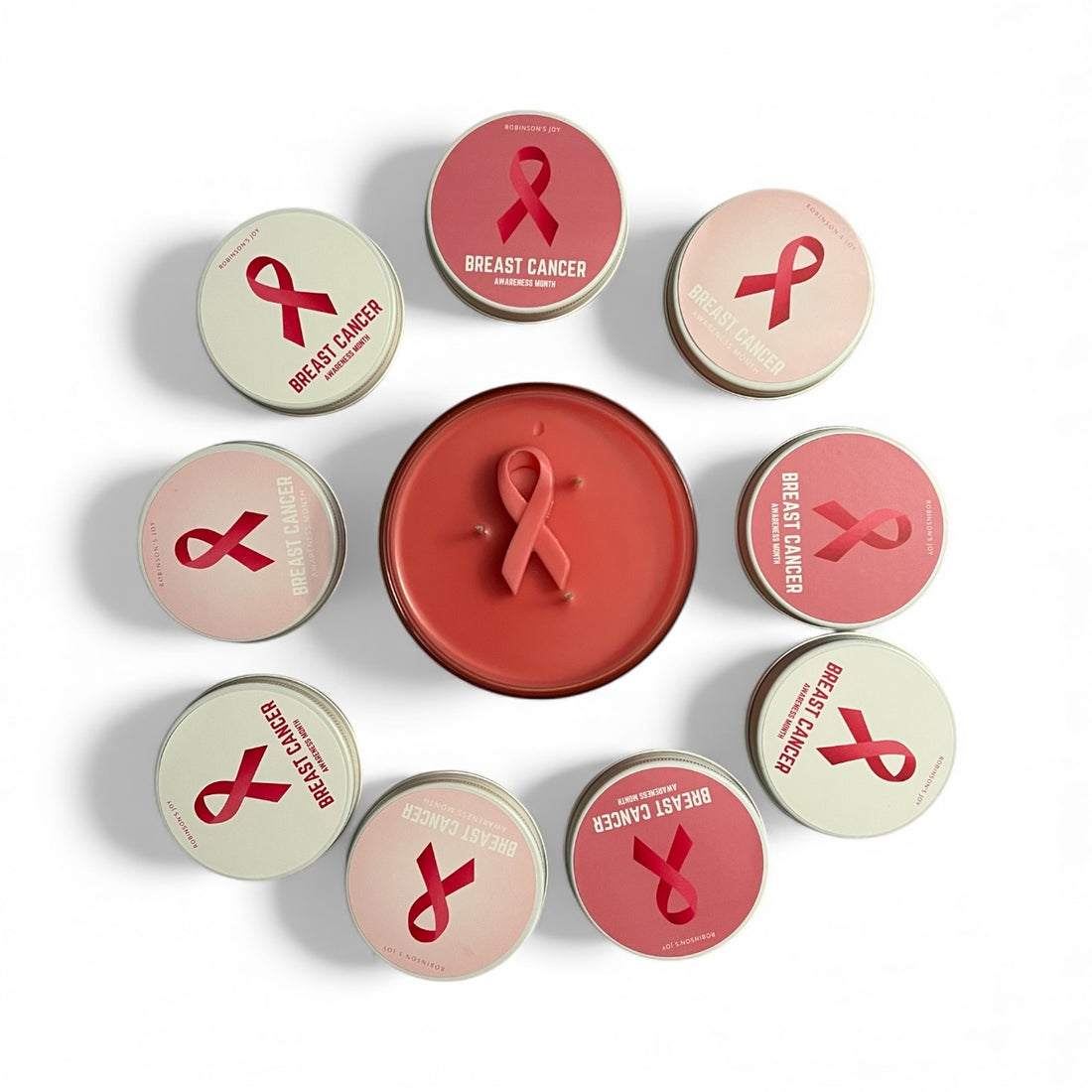 Breast Cancer Awareness Candle Set
