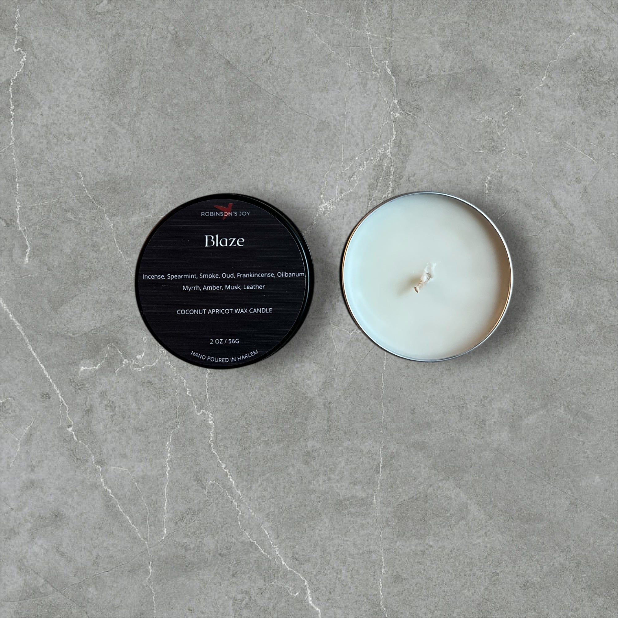 Blaze 2oz Candle - Black Label Men's Collection – Robinson's Joy