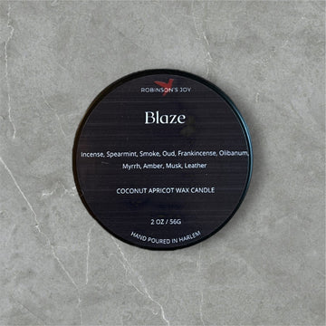 Blaze 2oz Candle - Black Label Men's Collection