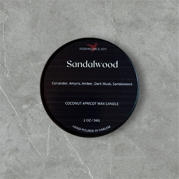 Sandalwood  2oz Candle - Black Label Men's Collection