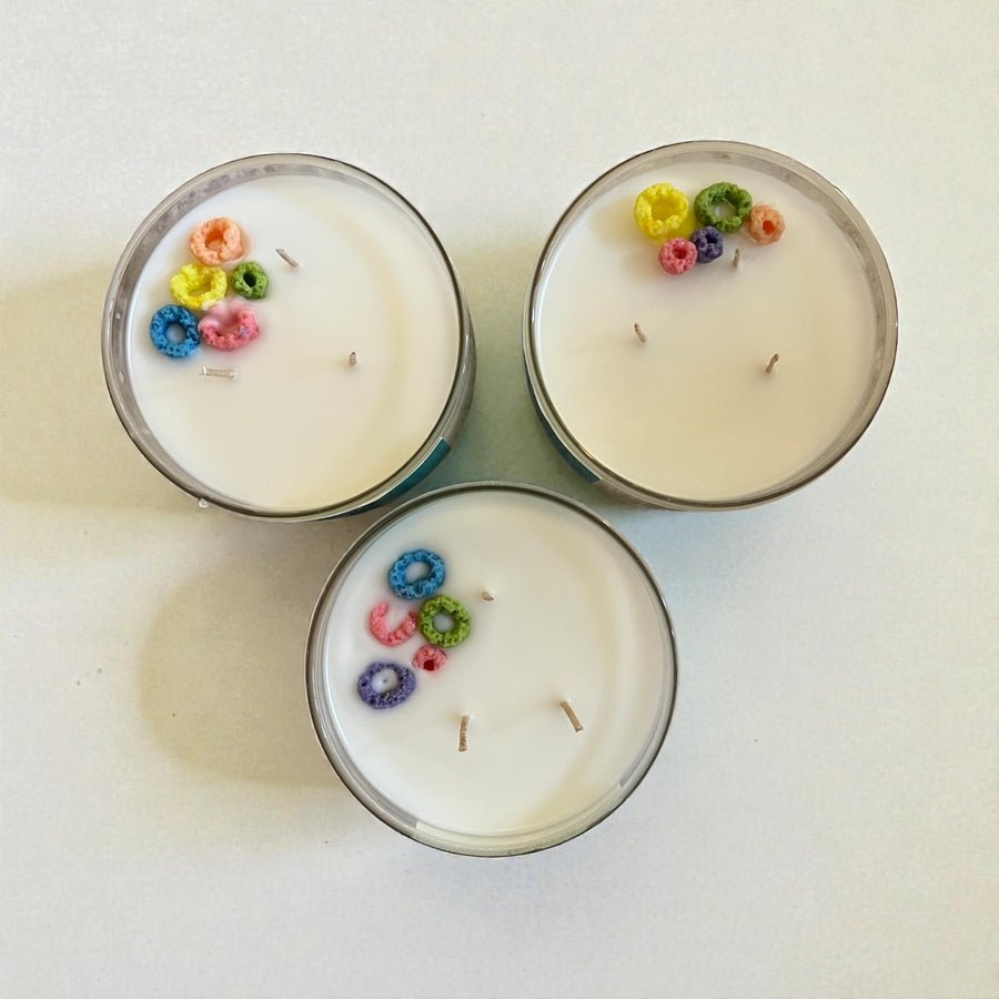 Cereal Vibes Only 8.5 oz Glass Candle- Signature Collection