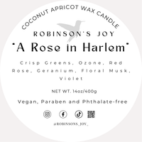 “A Rose in Harlem” Luxury Tin 14oz Candle- SIGNATURE COLLECTION