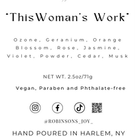 “This Woman’s Work” (Baby Powder) Coconut Wax Melt