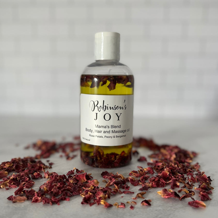 Mama's Blend Body, Hair and Massage Oil 8oz- Rose